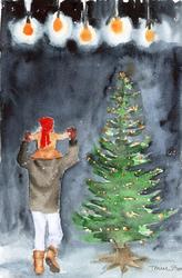 1) Luggeføre - Julegrantenning