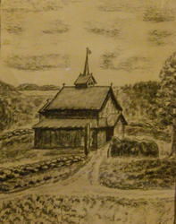 Da Gyvra kasta stein etter Gårakyrkja