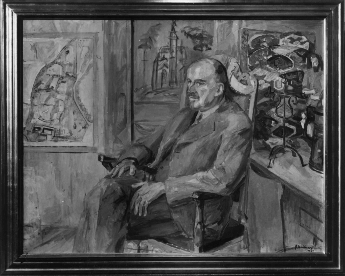 Direktør Hans Aall malt av Jean Heiberg i 1944.