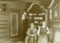 Stueinteriør fra 1825, Søre Husevold, Husevolldalen, Tinn, T