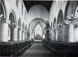 Kirkeinteriør, Stavanger domkirke, Stavanger, Rogaland.