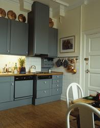 Kjøkkeninredning i l leilighet på Frogner i Oslo. Illustrasj