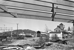 Serie. Bygging av broen over Asker stasjon (E18), Asker, Ake