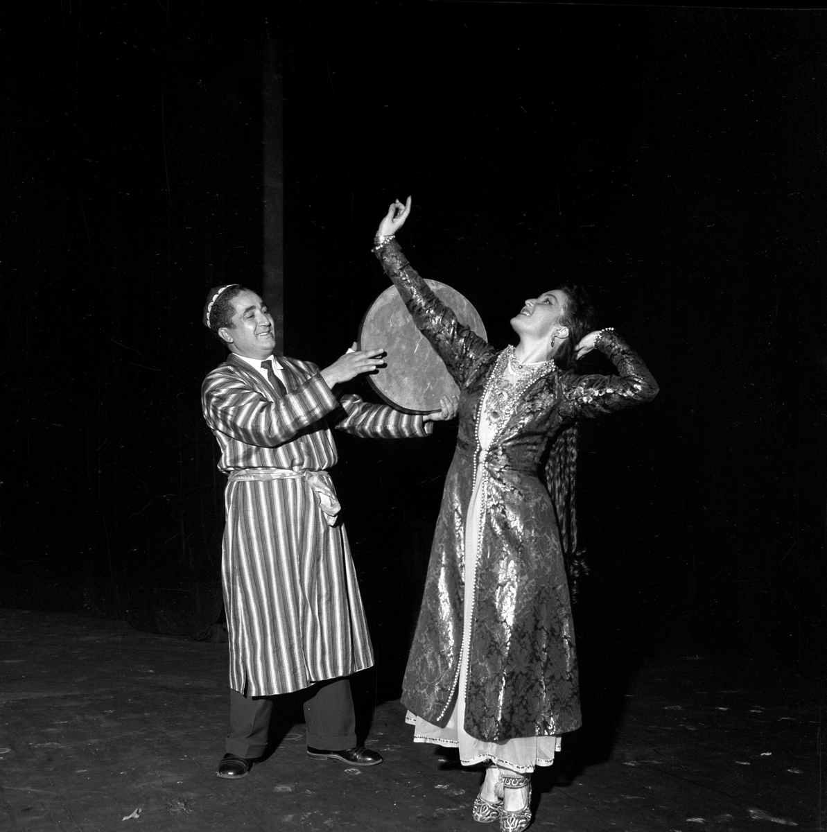 Serie. Russiske dansere i Folketeatret.
Fotografert 1956

