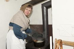 Matlaging i Johannesgate 12. Bildet er tatt i forbindelse me