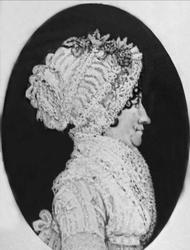 Avfotografert maleri, kvinneportrett, Karen Mamen, f. Anders