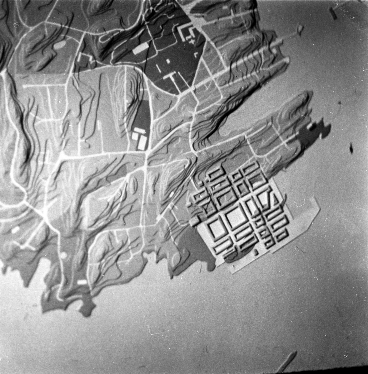 Modell til disponent Grosch planlegging av "det gamle Christiania", Oslo 07.10.1964.