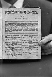 "Norske Intelligens Seddeler", antatt Oslo, mai 1963. Mann v