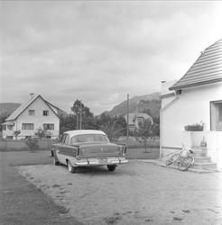 Kvinesdal, Vest-Agder, august 1958. Norskamerikanere i Kvine