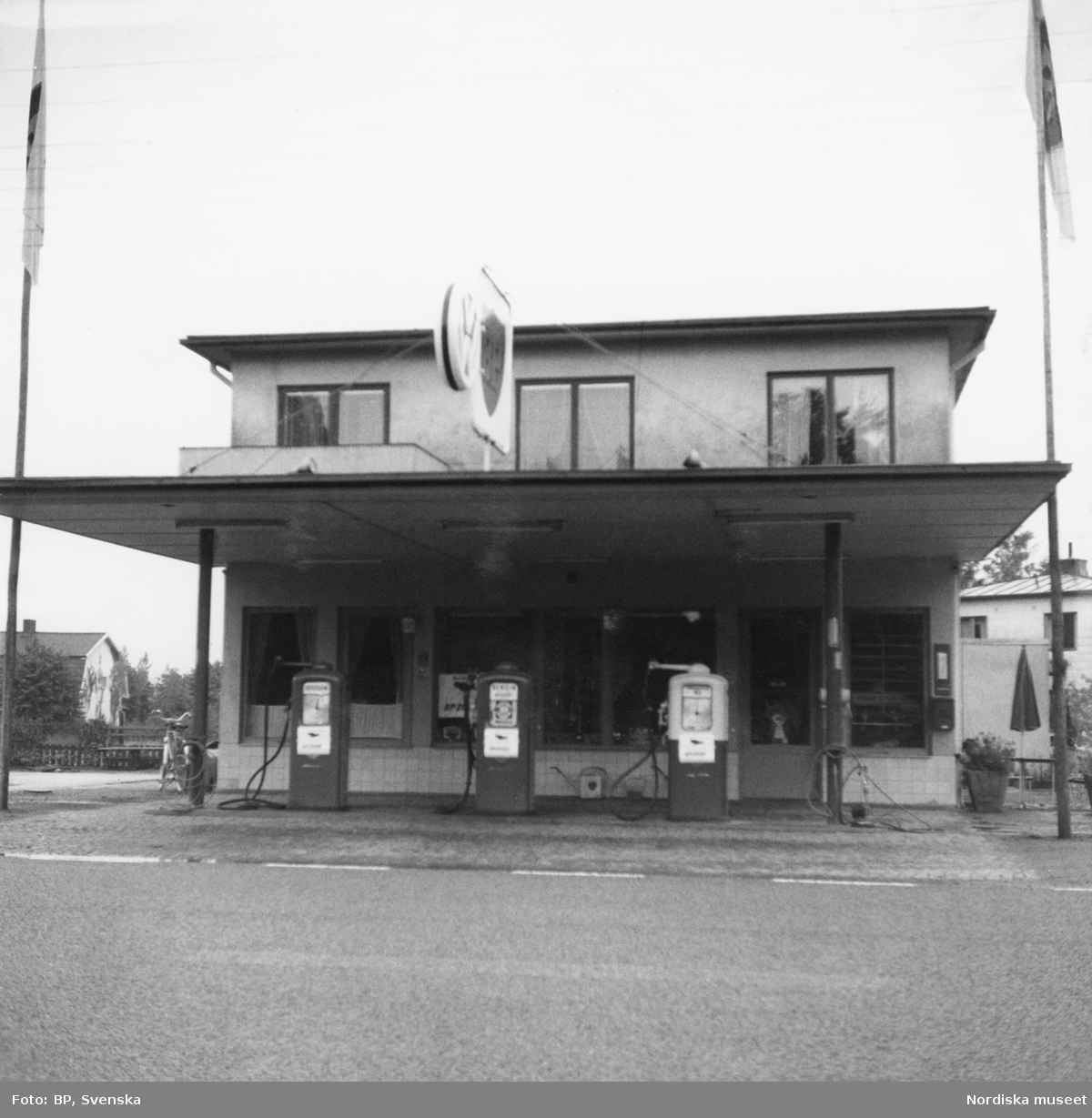BP:s bensinstation på Helsingborgsvägen, Klippan, Skåne.