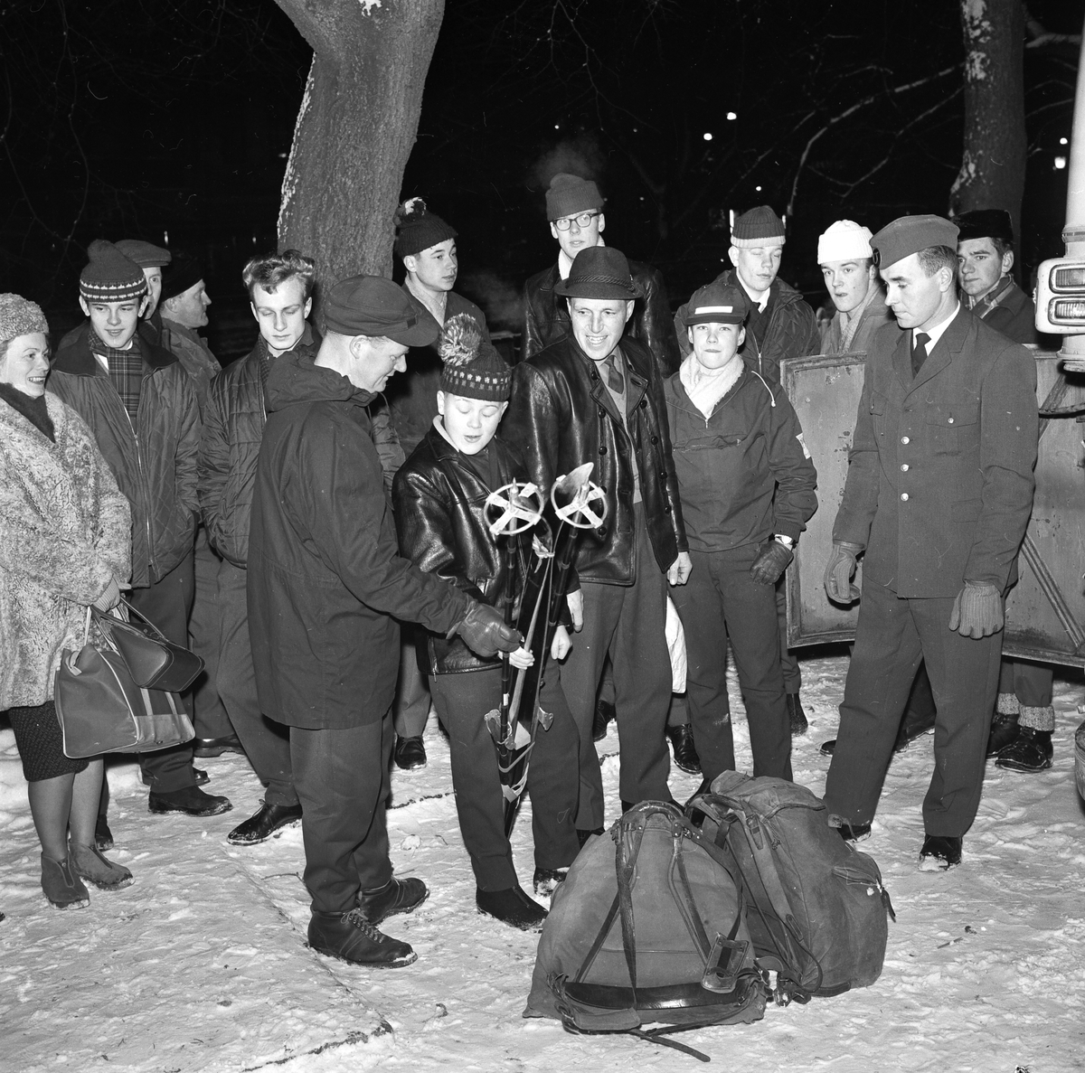"Upplands skidbas hoppas på dalatrimmad ungdom", Uppsala januari 1962