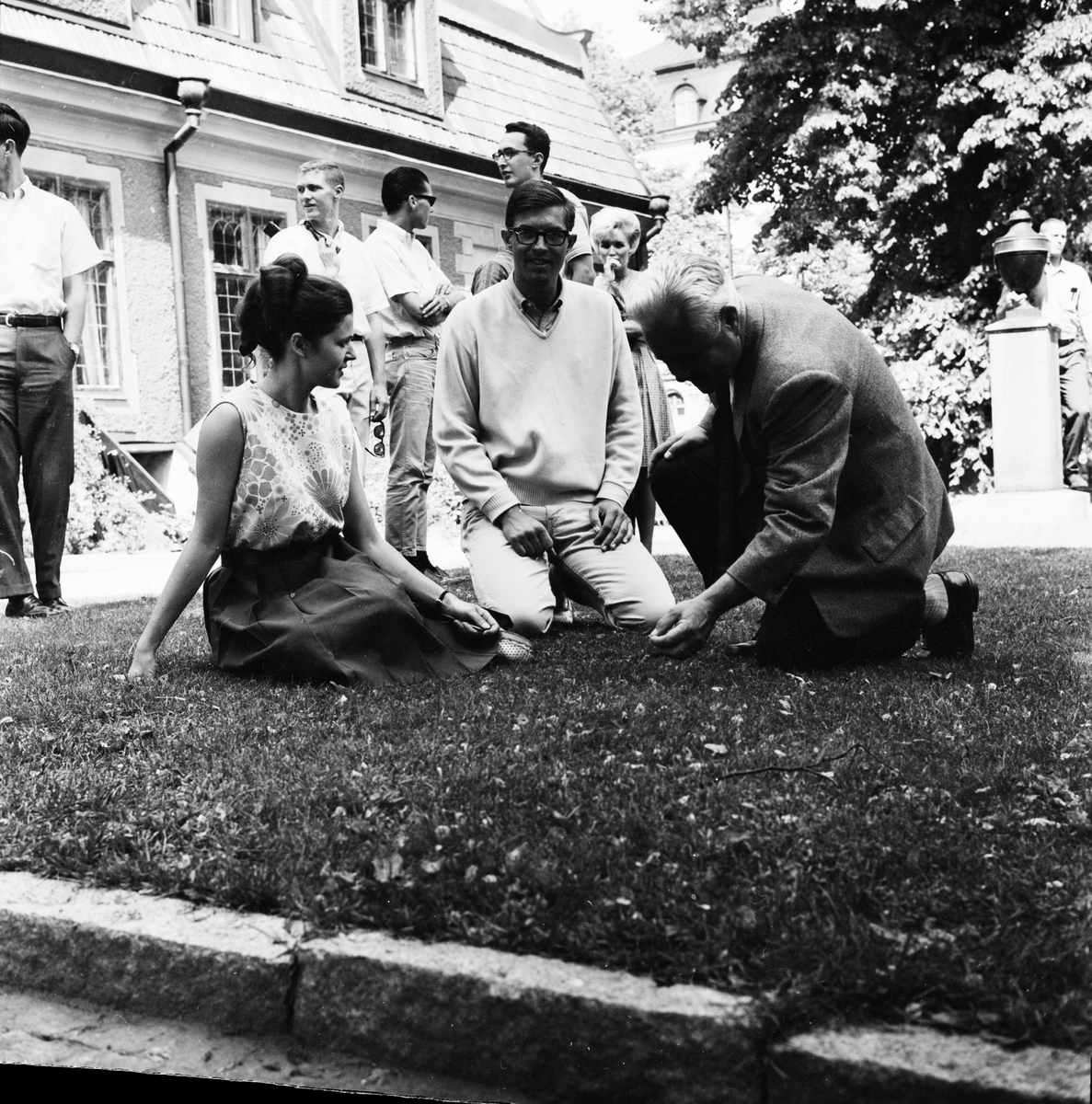 Västgöta nation - studenter från USA, Uppsala juni 1964