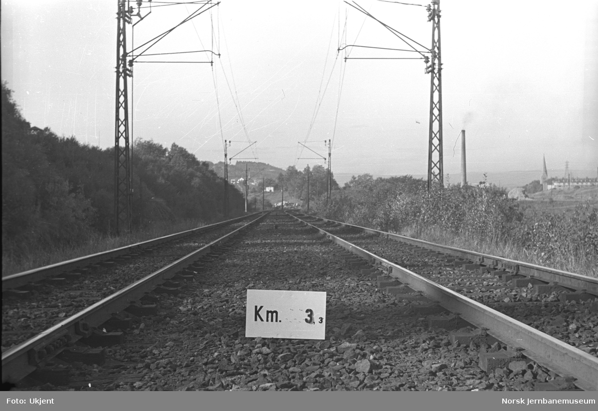 Hovedbanen : linjeføring km 3,3