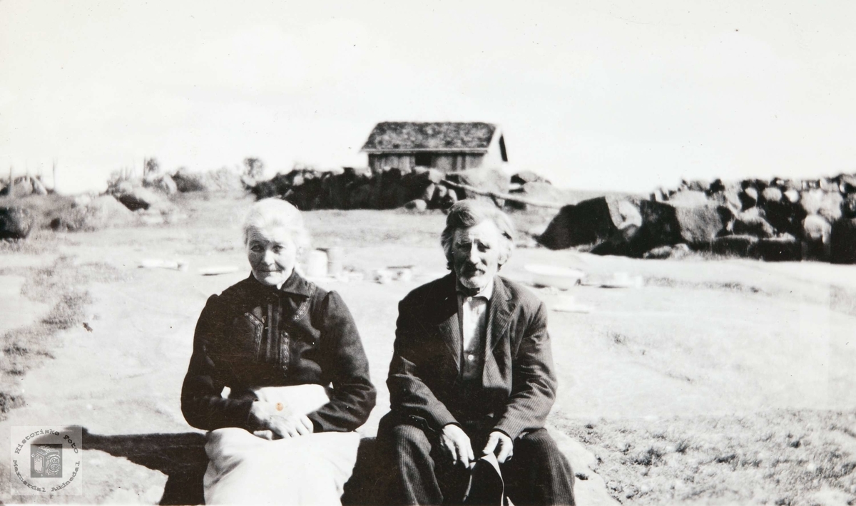Ekteparet Anna og Nils Solberg, Bjelland senere Audnedal.