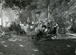 Hageselskap hos konsul Mathiesen i Galatz.