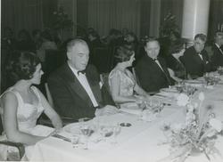 Middag på Continental etter stabelavløpning av tankeren M/S 