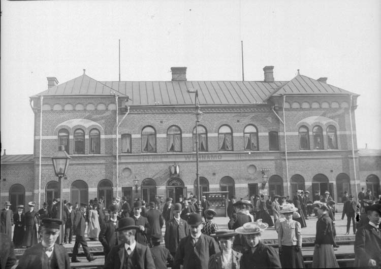 "Wernamos järnvägsstation 22 september 1907"
