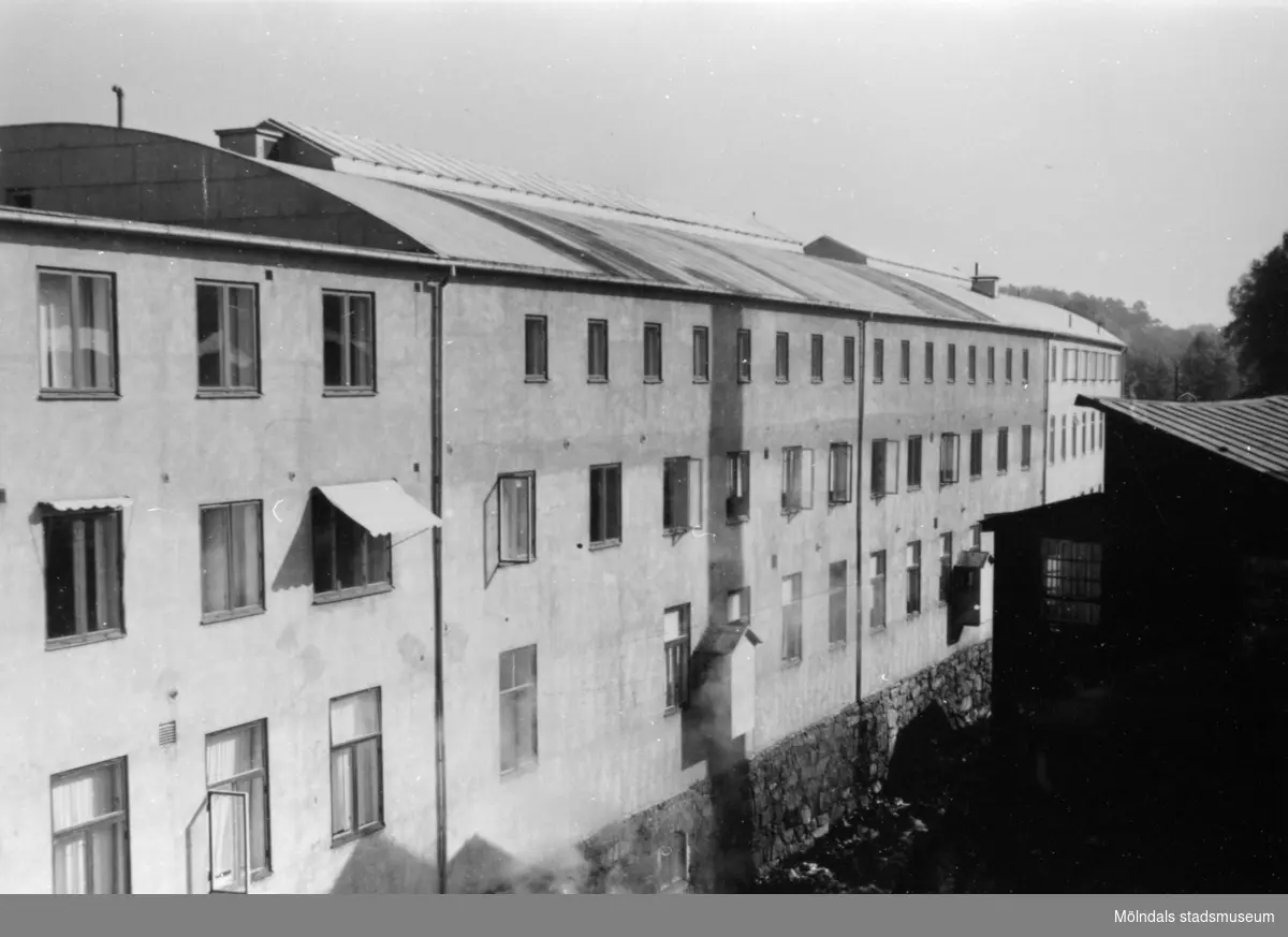 Viktor Samuelsons fabrik "Strumpan" i Mölndals Kvarnby, 1945-1955.