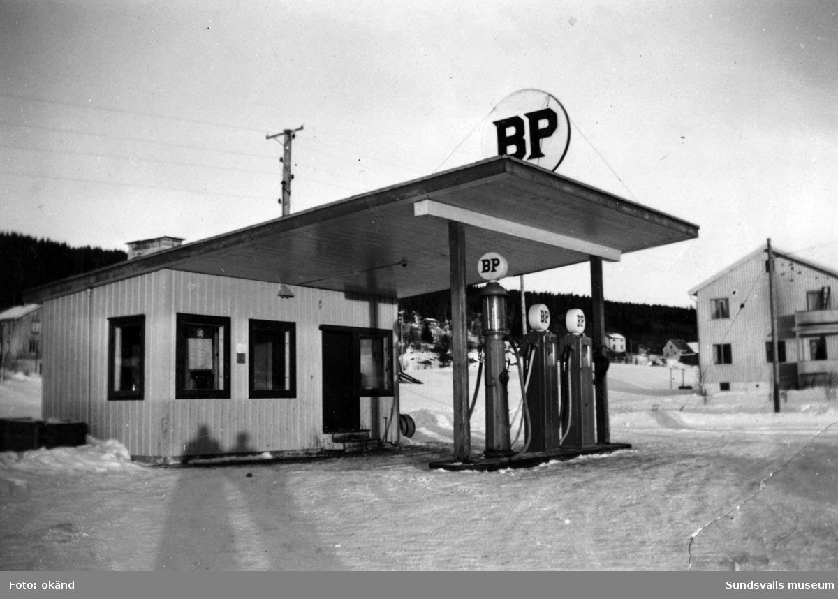 BP-stationen Vattjom, Köpman: Engen? E. Blomqvist.