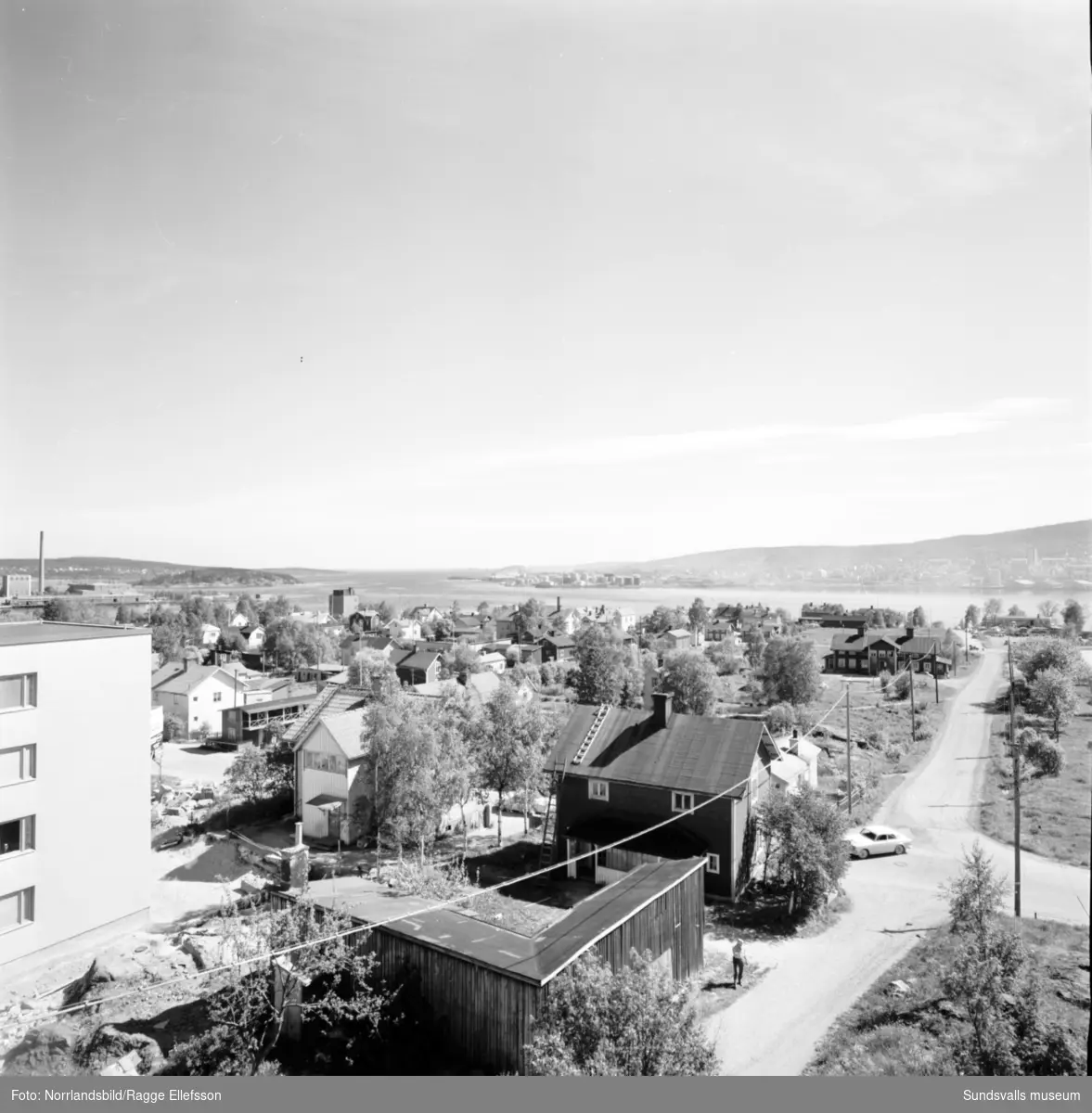 Nybyggnation av flerfamiljshus i Skönsberg. Vasagatan, Skönsbergsvägen, Gillegränd, Gilleberget.