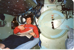 Børre Børretzen i dykkerkammeret.