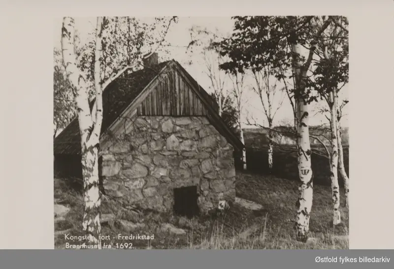 Kongsten fort  - Fredrikstad. Brønnhuset fra 1692