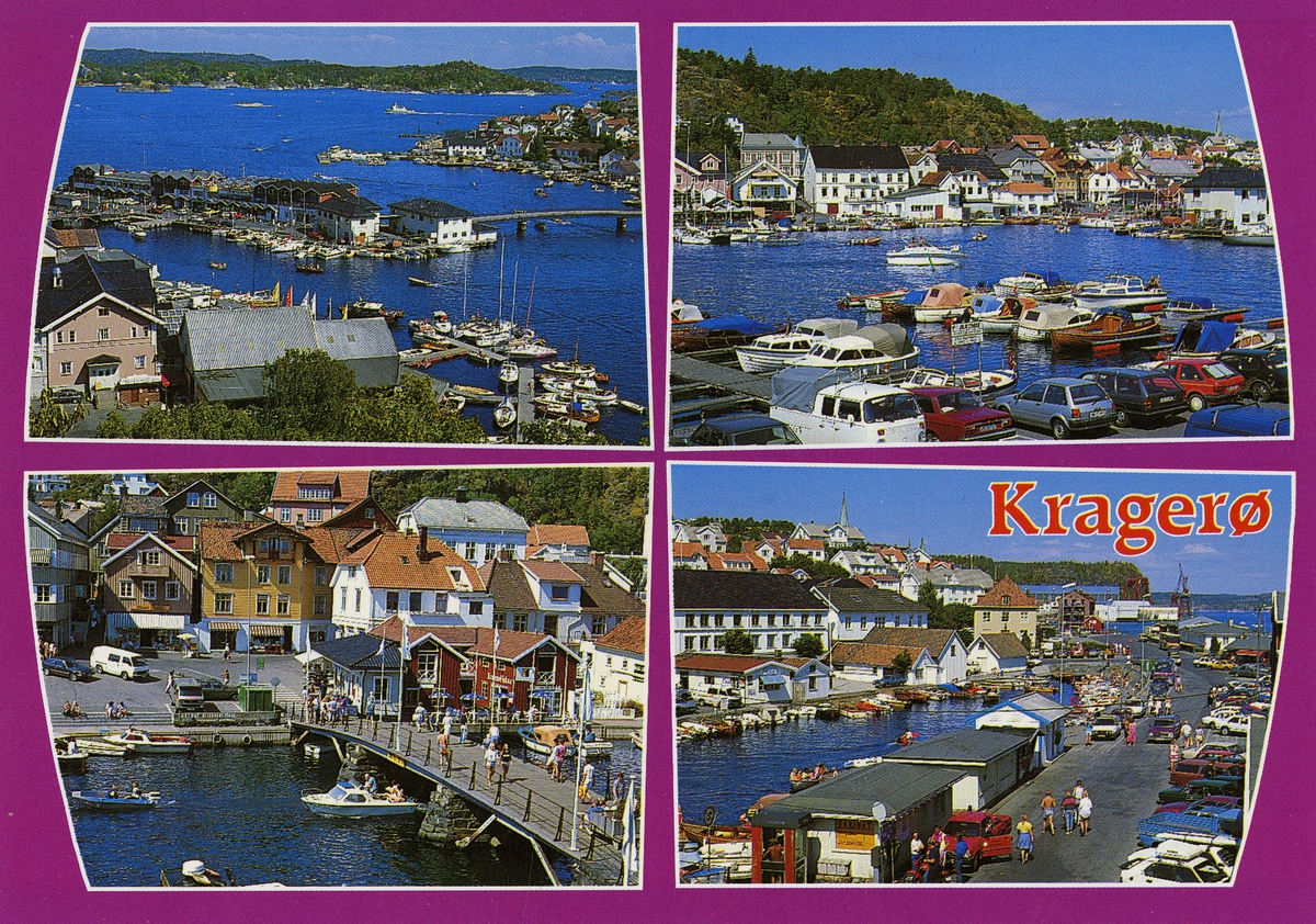 Postkort fra Kragerø, Øybrua, bybrua og blindtarmen