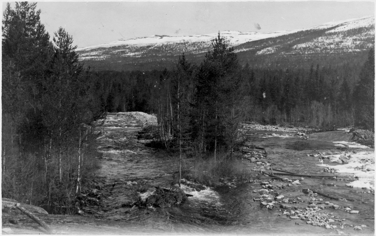 Omlegging av elveløp, Bjårvannsåa, Hovin 1928