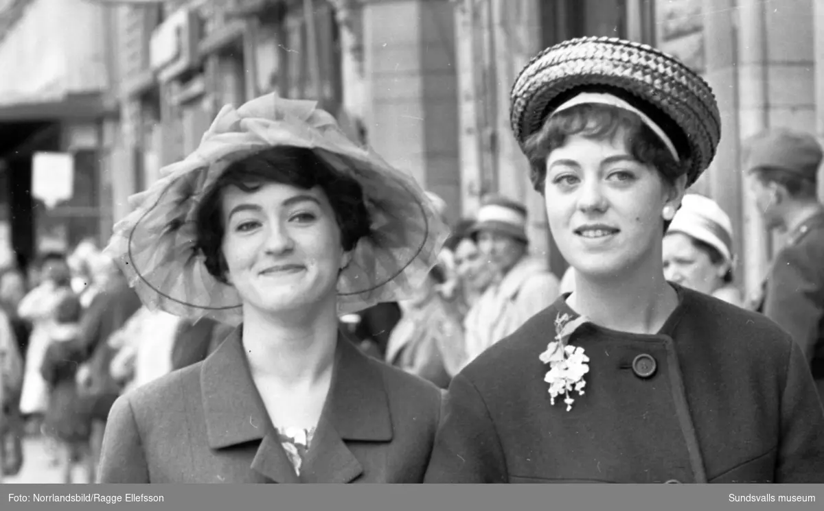 Hattparaden i Sundsvall 1961.