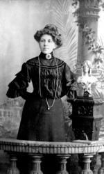 Ukjent kontordame ved Berggården på Rørvik