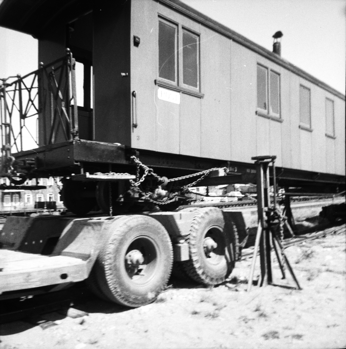 Flytting av vogn BCo 3 fra Sørumsand Verksted til museumsbanen