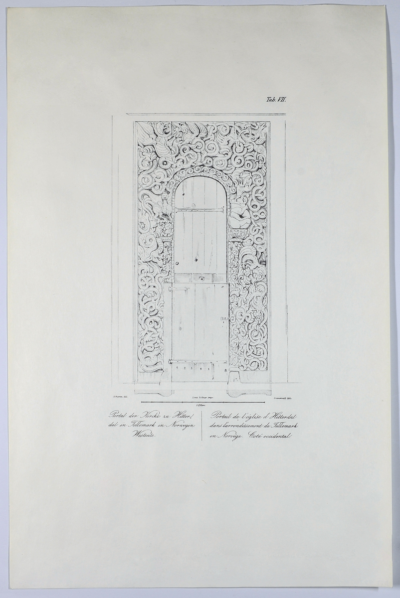 Tegning Trøndelag Folkemuseum / DigitaltMuseum