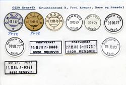 Stempelkatalog 6520 Rensvik (Omsund), Kristiansund, Frei, Mø