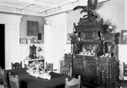 villa, interiør, spisestue, skap