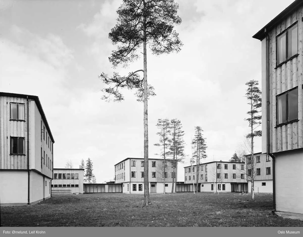 boligblokker, personalboliger ved Akershus fylkessykehus