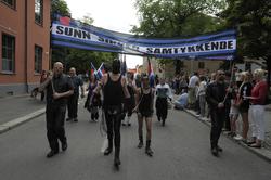Fotodokumentasjon av Homoparaden 2008. Mennesker, opptog, pa