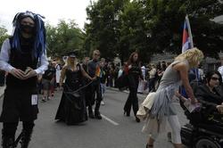 Fotodokumentasjon av Homoparaden 2008. Mennesker, opptog, pa