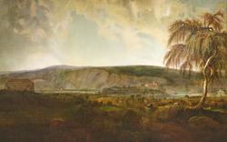 Christiania panorama, utsikt fra Frogner [Veggmaleri]