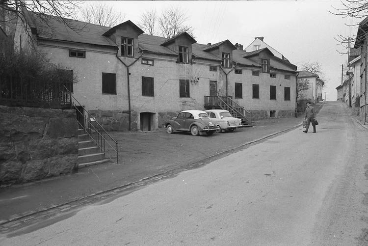 Text till bilden: "Det s.k. Badhuset låg på Strömbergsgatan". Album 1 bild 5.