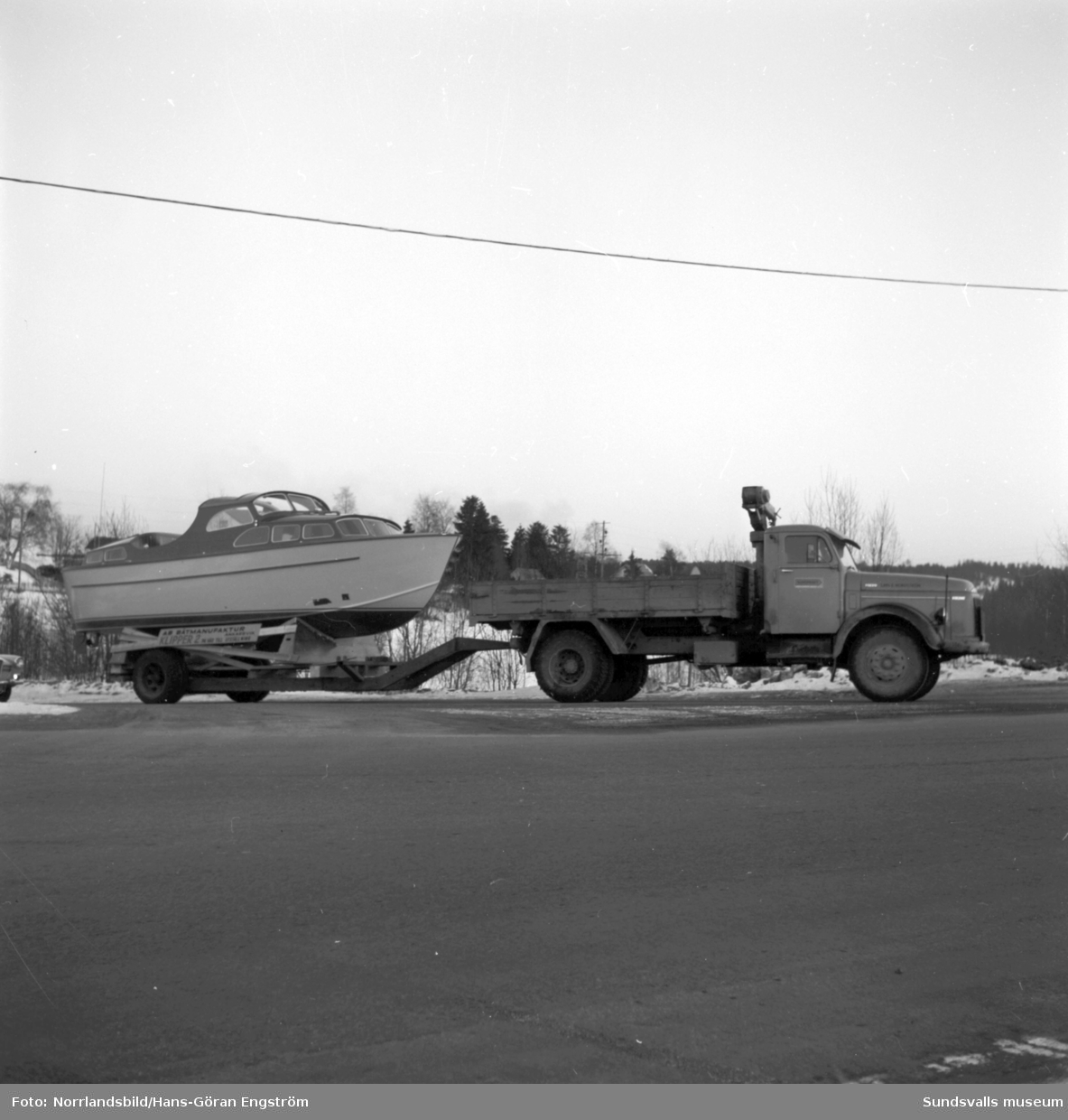 En Clipper II på väg till en utställning i Stockholm.