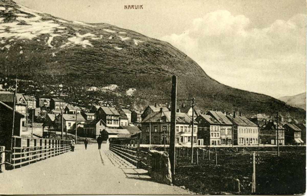 Narvik, Bru til Frydenlund., Kongens gate. Oscarsborg