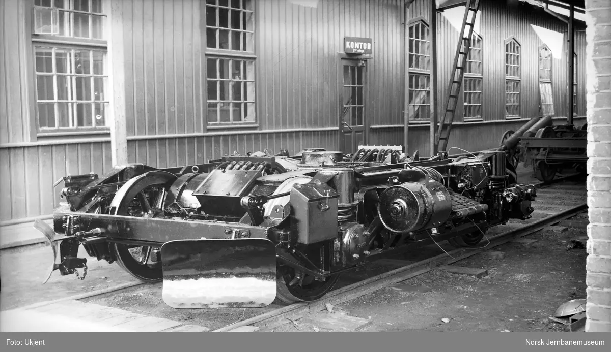 Boggi til elektrisk motorvogn litra Cmeo type 105 (BM 65) på Skabo Jernbanevognfabrik