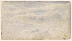 Skystudie, 1858 [Akvarell på papir]