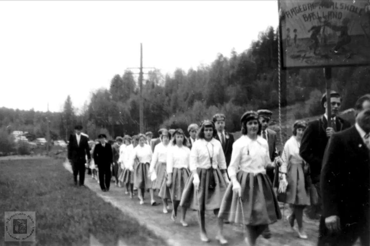 Realskolen på Aagedal 1960.