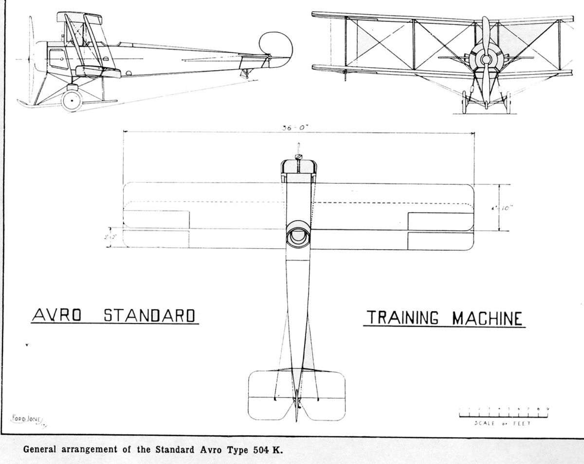 Treplanskisse, Avro Standard Type 504 K