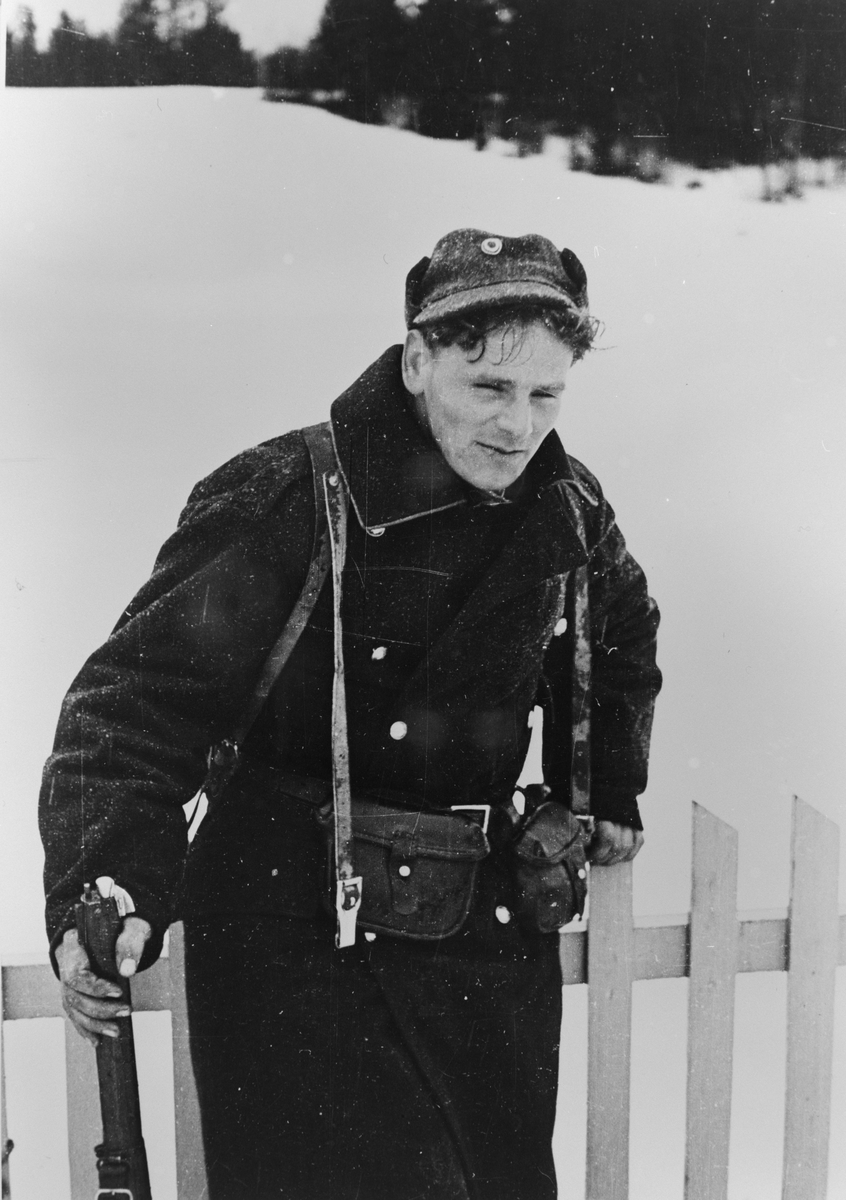 Norsk soldat. 1940. Østerdalen.