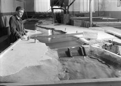 Modell av vannverk ved Norges Tekniske Høyskole