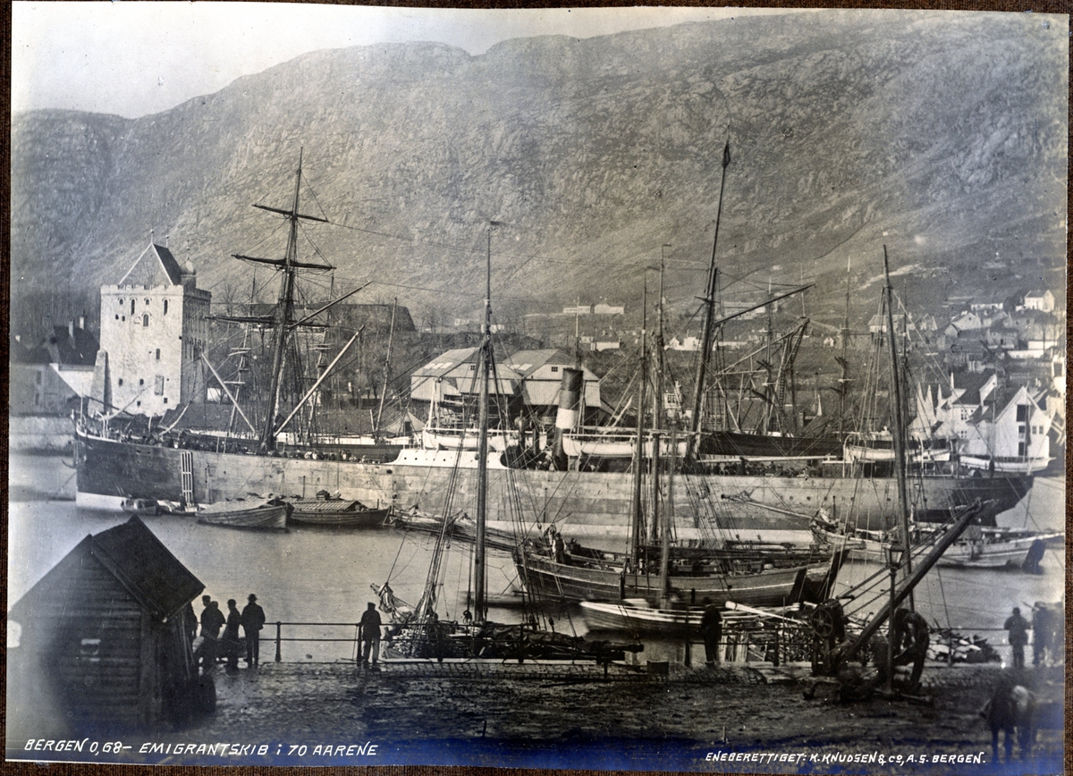 Emigrantskip i Bergen