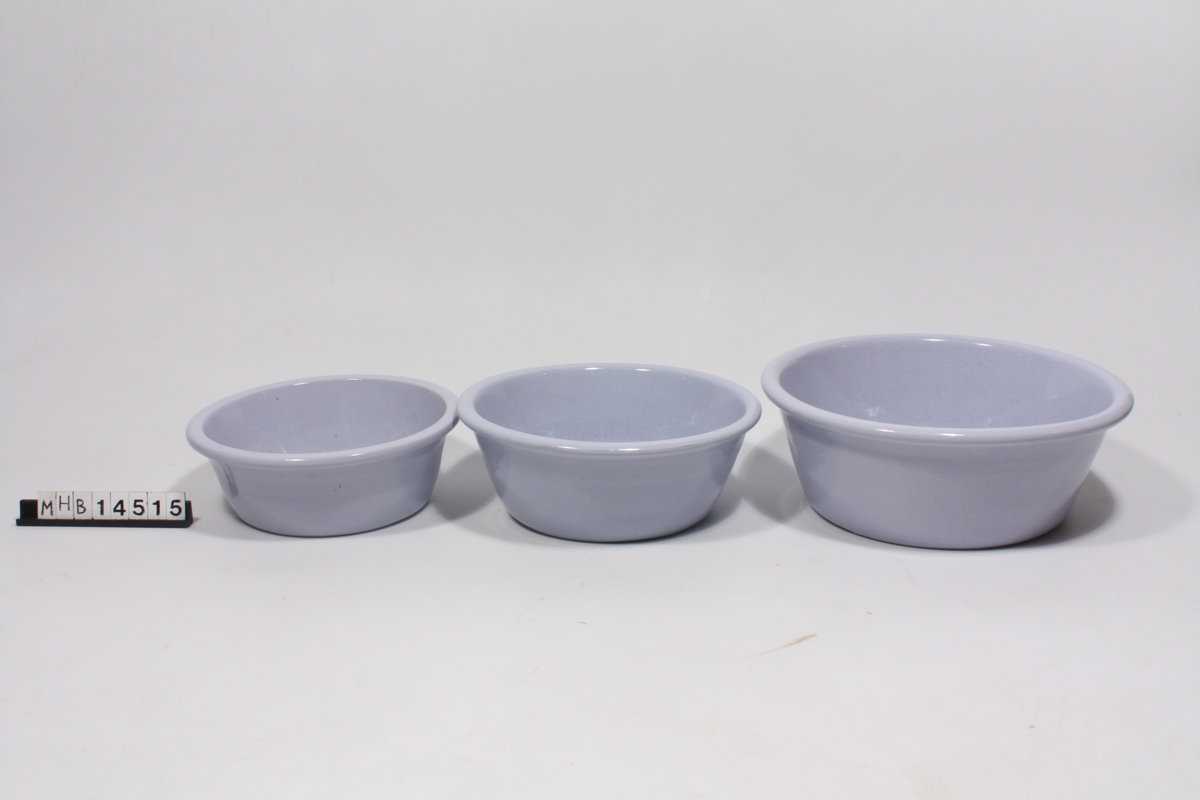 Tre keramikkskåler