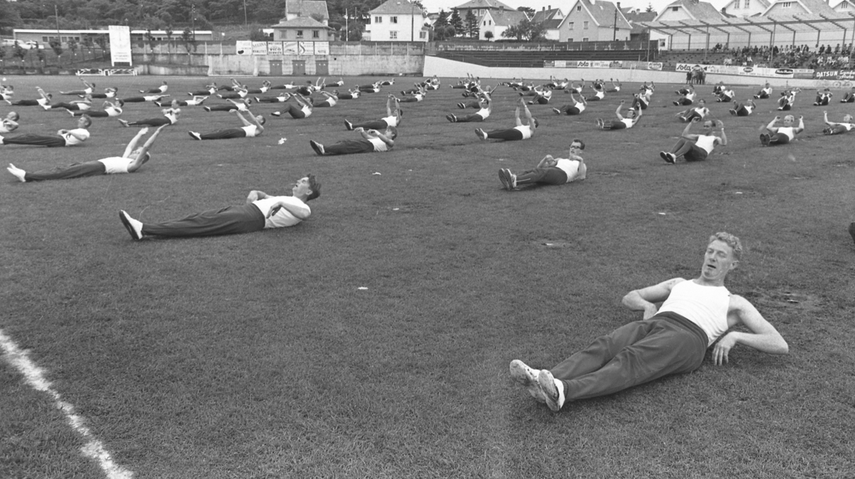 NM i turn - 1970. Del 5 av 13. Linjegymnastikk - herrer.